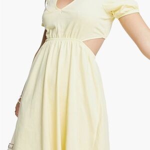 Yellow Cutout Sun Dress